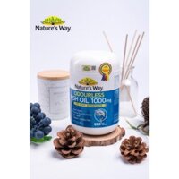 Nature's Way Odourless Fish Oil 1000mg - Dầu Cá Thiên Nhiên Không Mùi Của Úc (200 Viên/Lọ)