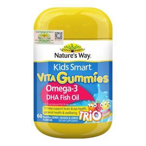 Nature's Way Omega-3 Fish Oil Trio - Kẹo mềm bổ sung Omega 3 cho trẻ