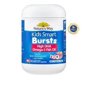 Nature's Way Omega-3 Fish Oil Trio - Kẹo mềm bổ sung Omega 3 cho trẻ