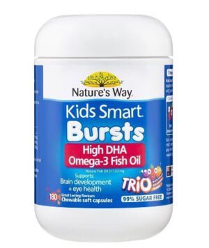 Nature's Way Omega-3 Fish Oil Trio - Kẹo mềm bổ sung Omega 3 cho trẻ