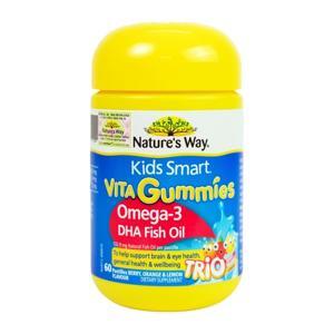 Nature's Way Omega-3 Fish Oil Trio - Kẹo mềm bổ sung Omega 3 cho trẻ