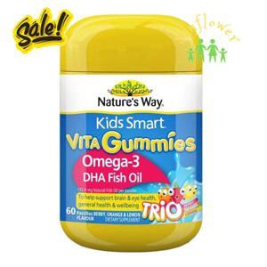 Nature's Way Omega-3 Fish Oil Trio - Kẹo mềm bổ sung Omega 3 cho trẻ