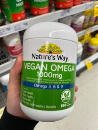 Natures Way Vegan Omega 1000mg 150 VIÊN Omega 369 từ nguồn thực vật