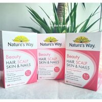 NATURE'S WAY Viên Uống Đẹp Da & Mọc Tóc BEAUTY HAIR SCALP SKIN&NAIL 60 Viên (hộp)