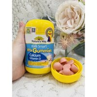 Nature's Way Vita Gummies Calcium + Vitamin D - Kẹo bổ sung canxi và Vitamin D3 60 viên