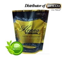 [Nâu đỏ 150g] Bột lá móng mùi trầm hương,100% thảo dược, phủ bạc & nhuộm thời trang, Hemani Henna Black with Bakhoor