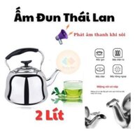 [NẤU ĐƯỢC BẾP TỪ]Ấm Đun Nước Inox Thái Lan 2 Lít Nhanh Sôi Có Âm Thanh Báo Dùng Được Cho Bếp Từ