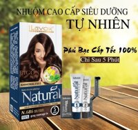 Nâu Mocha Kem Nhuộm Phủ Bạc Cao Cấp Siêu Dưỡng, Tự Nhiên Lavox N.686 - Mocha Brown