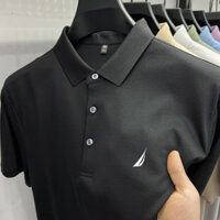 Nautica Nam Mùa Hè Thường Ngày Áo Thun Tay Ngắn Thoáng Khí Mồ Hôi Nhộn Áo Sơ Mi POLO In Hình