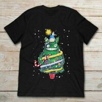 Navidad Totoro Cây Giáng Sinh Màu Đen Cổ Điển Áo. Tốt Nhất Quà Tặng Giáng Sinh.