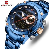 Naviforce Đồng Hồ Nam Dây Thép Không Gỉ Thiết Kế Sang Trọng