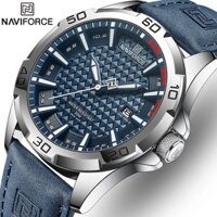 Naviforce Đồng Hồ quartz Nam Hiển Thị Ngày Chống Thấm Nước Dây Da Sang Trọng