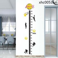 Nba Bóng Rổ 3d Ba Chiều Chiều Cao Dán Tường Trẻ Em Thước Đo Chiều Cao Bé Chiều Cao Dán Trang Trí Tự Dính