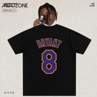 Nba Kobe Bryant No. Áo bóng rổ 8 Lakers Cotton nguyên chất dáng rộng vừa vặn thể thao ngắn tay