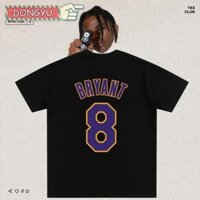 Nba Kobe Bryant No. Áo bóng rổ 8 Lakers Cotton nguyên chất dáng rộng vừa vặn thể thao ngắn tay
