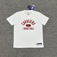 Nba2122 Bộ đồ tập bóng rổ mùa trò chơi Cleveland Cavaliers Áo thun ngắn tay khô nhanh Michel Bộ đồ thể thao khởi động