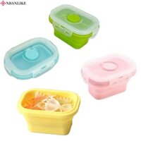 Nbanlike 4 Hộp Đựng Thực Phẩm Tươi, Hộp Bảo Quản Thực Phẩm Silicon Kín 150ml, Thiết Thực Có Nắp Có Thể Tái Sử Dụng Tủ Lạnh Chống Rò Rỉ Nhà Bếp