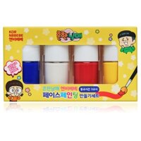 NBBEBE Water-based Face Paint Set for Kids, Fingers, Body Face Painting, 10ml*4Pcs, Made in Korea