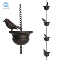 [Nbi] Dây chuyền mưa cho máng xối Chim di động trên cốc Chuông mưa Divert Water Away With Kèm móc treo Đồng tối Trang trí nhà tuyệt đẹp VN