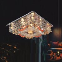 NC 7161: Đàn áp trần LED - KT: L600mm x W600mm - Đèn LED đổi 3 màu + Bóng đèn E27 x 13 bóng - Remote