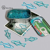 Ncvhrt 1 Hộp Cá mòi Hình Kim Loại Kẹp Giấy Sáng Tạo Đánh Dấu Trang Giá Đỡ Cho Trường Học Tại Nhà Và Văn Phòng Vật Dụng Văn Phòng Độc Đáo / Mới /