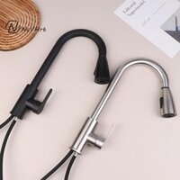 Ncvhrt 304 Thép Không Gỉ Kéo Ra Vòi Bồn Rửa Nhà Bếp Vòi Nước Gắn Sàn Trộn Dòng er Đầu Xoay 360 Nóng Lạnh Vòi / Mới /