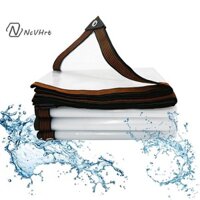 Ncvhrt Bạt chống thấm nước trong suốt Sân vườn Chống mưa Poly Tarp Vỏ bọc thực vật cách nhiệt Vải phủ chống cháy với Grommets / mới /