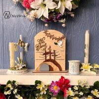 Ncvhrt Ông đang trỗi dậy Trang trí bằng gỗ Phục sinh Cảnh mộ trống Đồ trang trí bàn thờ Công giáo trong nhà Thánh giá Chúa Giêsu / mới /