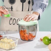 Ncvhrt Tỏi Chopper Tay Kéo Báo Chí Máy Nghiền Rau Củ Quả Máy Cắt Hành Ớt Masher Dụng Cụ Nấu Ăn Nhà Bếp / Mới /