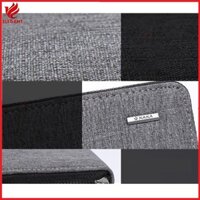 ndk13 Ví dài cầm tay văn phòng KAKA,ví dài nam chất liệu vải jeans cao cấp 2 màu đen và xám ghi - truongthuy