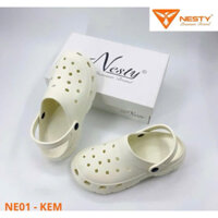 NE01 Dép Nesty cross nam/nữ- đế cao 3p (có tặng kèm charm)