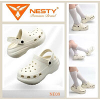 NE09 (Tặng kèm charm) Dép sục Nesty nữ đế cao 7cm