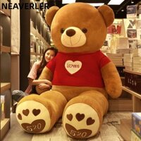 Neaverler Gấu Bông Đồ Chơi Sang Trọng, Gối Gấu Bông Hồng Khổng Lồ, Trang Trí Nhà 80CM Mềm PP Cotton Lấp Đầy Gấu Nhồi Bông