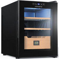 NEEDONE 33L Electric Humidor Cigar Cooler&Heating Spanish Cedar Wood Shelves