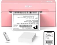 Nelko Pink Bluetooth Label Printer: Máy in đơn hàng 4x6 màu hồng tinh tế
