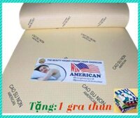 Nệm 1m8  x 2m  x 10cm Cao Su Non AMERICAN Tặng Kèm 1 gra thun bọc nệm