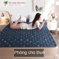 Nệm Bốn Mùa mỏng chống trượt Phòng ngủ tập thể Tian Four Seasons bảo vệ gấp Lưng đôi