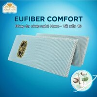 Nệm Bông Ép Eufiber Comfort Kim Cương, nệm gấp 3, áo vải xốp 4d, nệm công nghệ nano kháng khuẩn