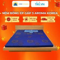 Nệm Bông Ép Gấp 3 Aroma Korea - Nhiều màu giao ngẫu nhiên - 120x200x5cm