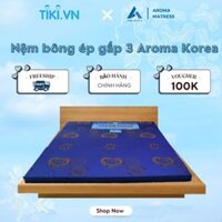 Nệm Bông Ép Gấp 3 Aroma Korea - Nhiều màu giao ngẫu nhiên - 140x200x5cm