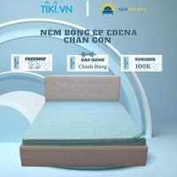 Nệm Bông Ép Gấp 3 Chần Gòn Edena EDCG1615 160 x 195 x 15 cm - Màu Ngẫu Nhiên