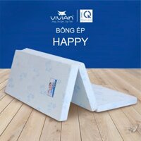 Nệm Bông Ép HAPPY Gấp 3 Vivian Vải Gấm Damask Không Chần - 1.2 x 2.0 x 9cm