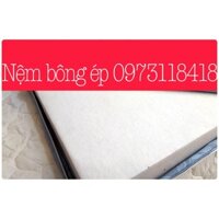 Nệm bông ép/gòn ép nằm không đau lưng 1m4 x 2m độ dày 3 phân gấp làm 3 miếng