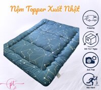 Nệm Bông Gòn Xuất Nhật, Nệm Trải Sàn Tiện Lợi, Đệm Văn Phòng Size 1m x 2m 1.4m x 2m 1.6m x 2m - 1000 x 2000 x 9cm - Xanh Đậm