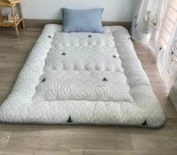 Nệm Bông Gòn Xuất Nhật, Nệm Trải Sàn Tiện Lợi, Đệm Văn Phòng Size 1m x 2m 1.4m x 2m 1.6m x 2m - 1000 x 2000 x 9cm - Trắng