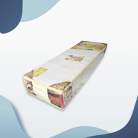 Nệm cao su Ansanko 1m2 gấp 2, vải gấm Damask cao cấp có chần - Hoa văn màu sắc ngẫu nhiên. - 10cm - 15cm