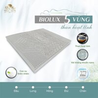 Nệm Cao Su BIOLUX Kim Cương - Nệm Cao Su Tự Nhiên Than Hoạt Tính 5'Zone