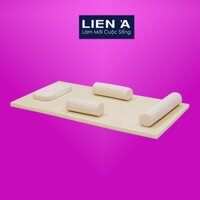 Nệm Cao Su Em Bé Liên Á PomPoms - Cao 2cm - Đệm cũi em bé cao su thiên nhiên 100%