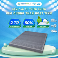 Nệm Cao Su Kim Cương 5Zone Than Hoạt Tính BIOLUX 160 x 200 x 10cm