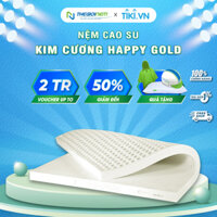 Nệm Cao Su  Kim Cương Happy Gold KCCS1610 160 x 200 x 10 cm - Ruột Trắng